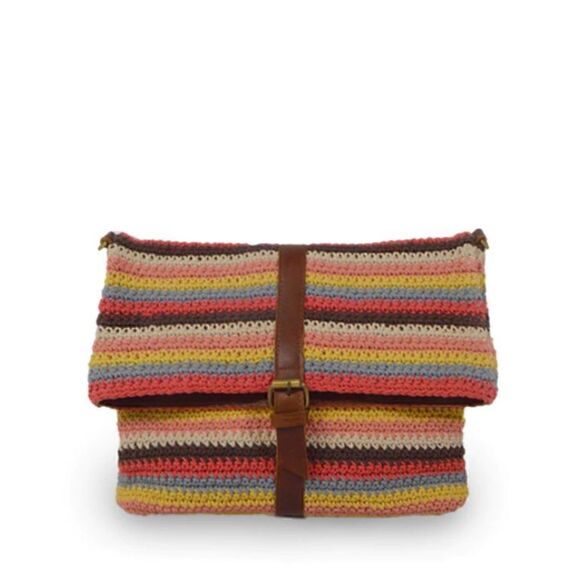 Anabaglish Colorful Knit Fold Over Crossbody - Picture 5 of 10